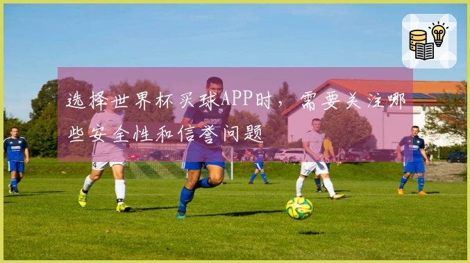 选择世界杯买球APP时，需要关注哪些安全性和信誉问题