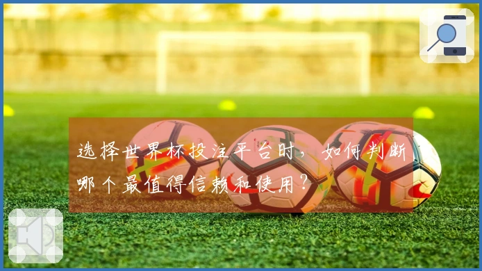 选择世界杯投注平台时，如何判断哪个最值得信赖和使用？